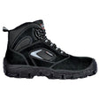 Cofra Egeo Black Suede Leather Metal Free Safety Boots S1P - Indigo Supplies Ltd