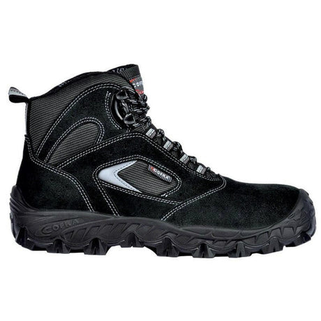Cofra Egeo Black Suede Leather Metal Free Safety Boots S1P - Indigo Supplies Ltd