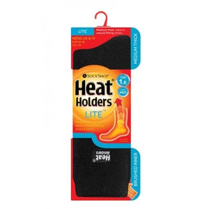 Heat Holders Mens Lite Thermal Socks Black - Indigo Supplies Ltd