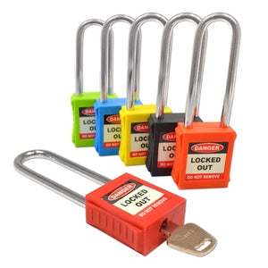 Lockout Padlock Long Shackle Red - Indigo Supplies Ltd