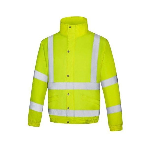 Hi-vis Yellow Bomber Jacket JK930 - Indigo Supplies Ltd