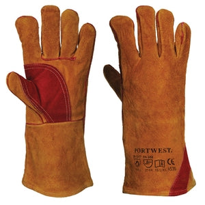 Portwest A530 Welding Gauntlet Brown - Indigo Supplies Ltd