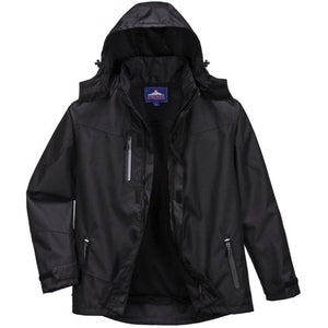 Portwest S555 Outcoach Jacket Black - Indigo Supplies Ltd