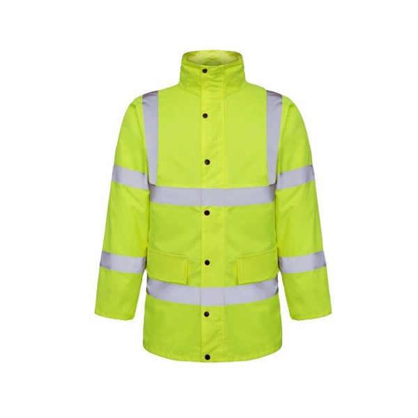 Future JK003 High Visibility Coat EN471 Yellow - Indigo Supplies Ltd
