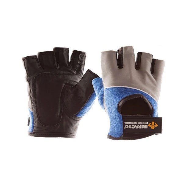 Impacto 400-00 Fingerless Gel Palm Padded Gloves (Pair) - Indigo Supplies Ltd