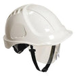 Portwest PW54 Endurance Helmet + Retractable Visor White - Indigo Supplies Ltd