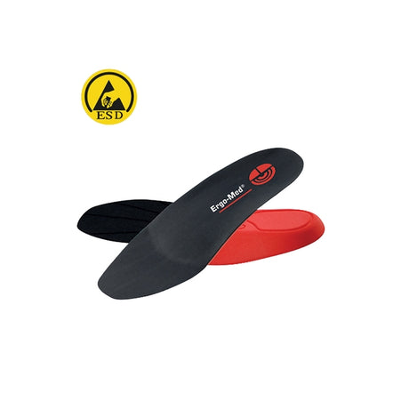 Ergo Med Insole for High Arch Support ESD Red - Indigo Supplies Ltd