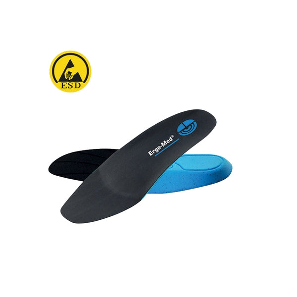 Ergo Med Insole for Medium Arch Support ESD Blue - Indigo Supplies Ltd