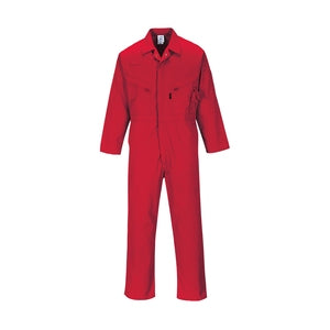 Portwest C813 Liverpool Zip Coverall Reg Leg Red - Indigo Supplies Ltd