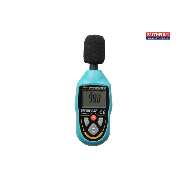 Faithfull Faidetsound Digital Sound Level Meter - Indigo Supplies Ltd