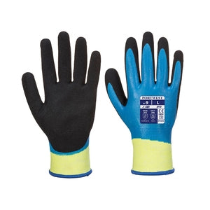 Portwest AP50 Aqua Fully Coated Nitrile Glove Cut D Blue/Black - Indigo Supplies Ltd