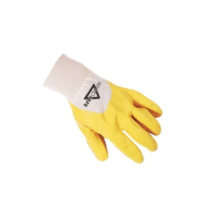 KeepSAFE Lightweight Nitrile 3/4 Coated Glove Yellow - Indigo Supplies Ltd
