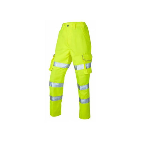 PENNYMOOR Hi-Vis Poly/Cotton Ladies Cargo Trousers ISO 20471 Cl 2 Yellow - Indigo Supplies Ltd