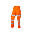 Leo PENNYMOOR High Visibility Poly/Cotton Ladies Cargo Trousers (Short Leg) ISO 20471 Cl 2 Orange - Indigo Supplies Ltd