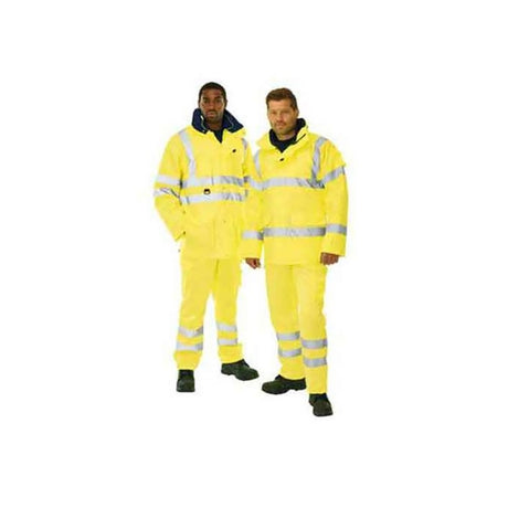 KeepSAFE Pro High Visibility Breathable Waterproof 3-In-1 Jacket Yellow - Indigo Supplies Ltd
