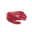 KeepSAFE GLO44 Single Dip PVS Fully Coated Glove Red - Indigo Supplies Ltd