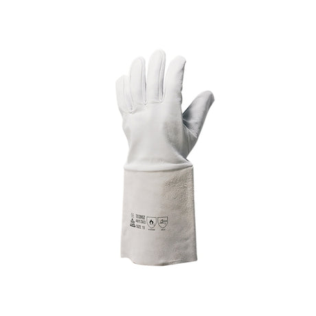 KeepSAFE Mordant Leather Welders Gauntlet 5" Cuff - Indigo Supplies Ltd