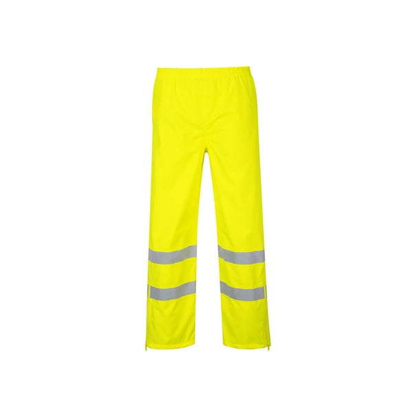 Portwest S487 High Visibility Waterproof Trousers Yellow - Indigo Supplies Ltd