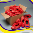 Disposable Polythene Overshoes Red (1000 Pairs) - Indigo Supplies Ltd