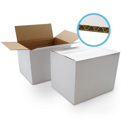 Double Wall White Cardboard Boxes - Indigo Supplies Ltd