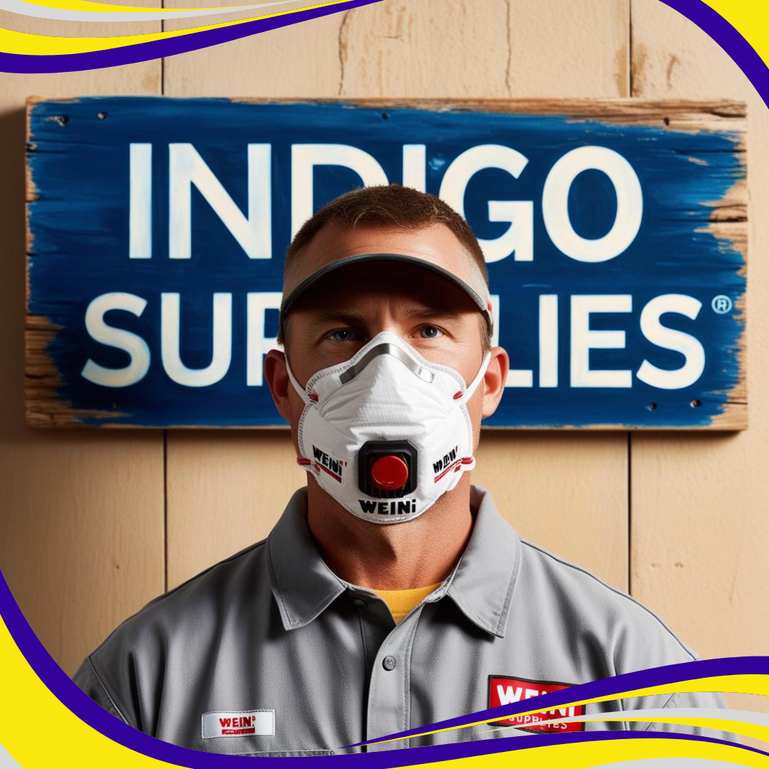 Dust Mask WEINI FFP3 with Valve (Box of 5) - Indigo Supplies Ltd