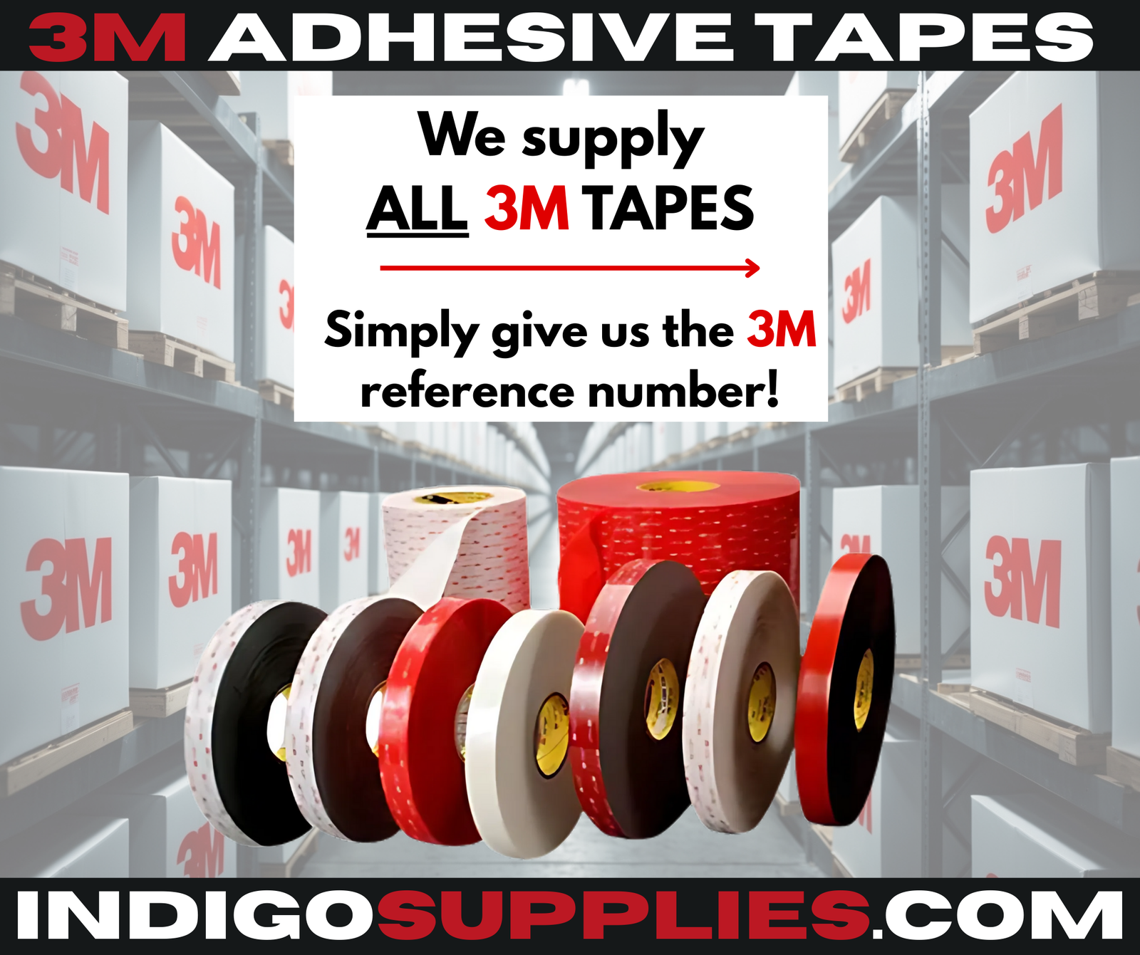 3m single and double sided self adhesive tapes supplier essex uk