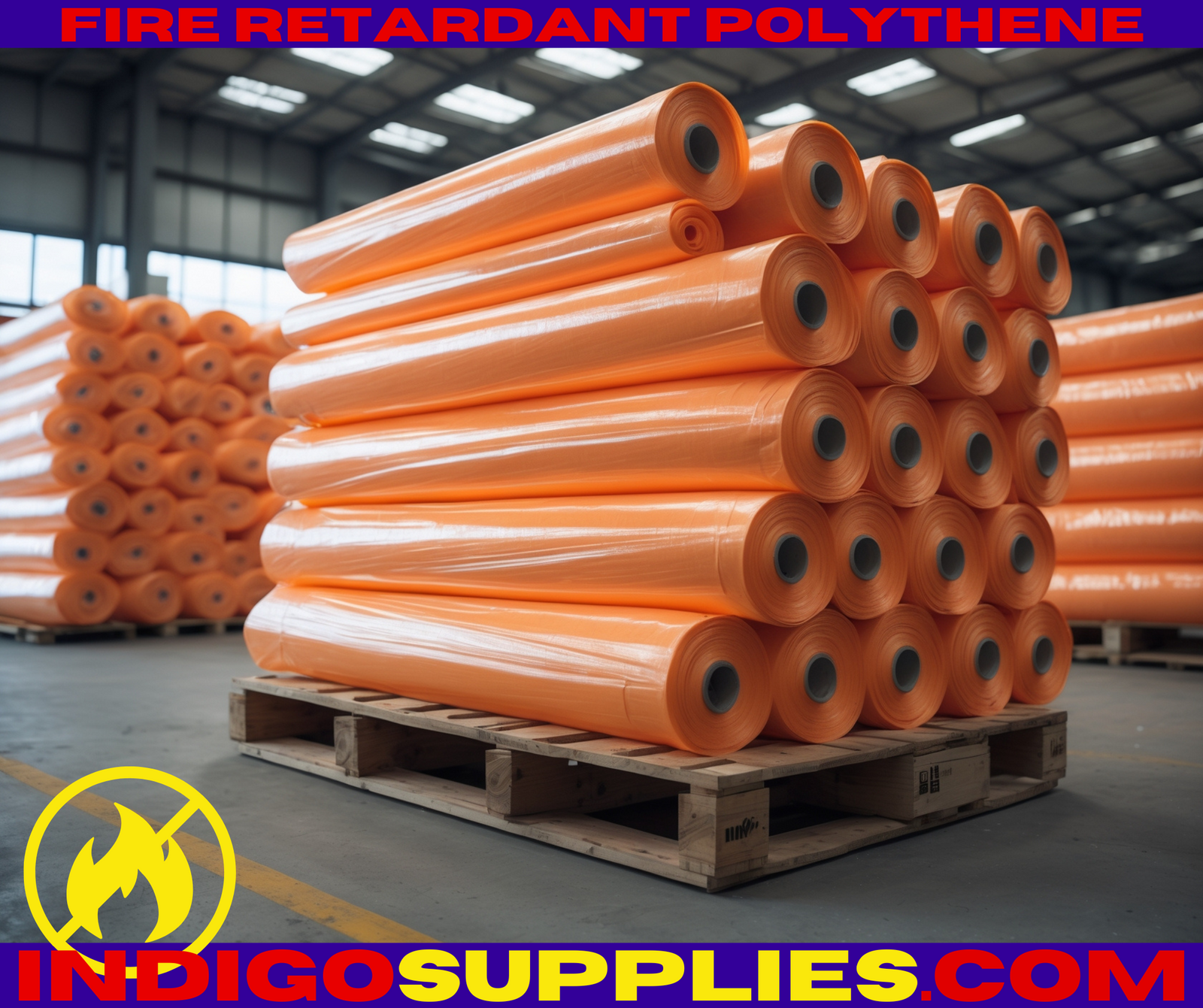 visqueen fire flame retardant polythene sheeting
