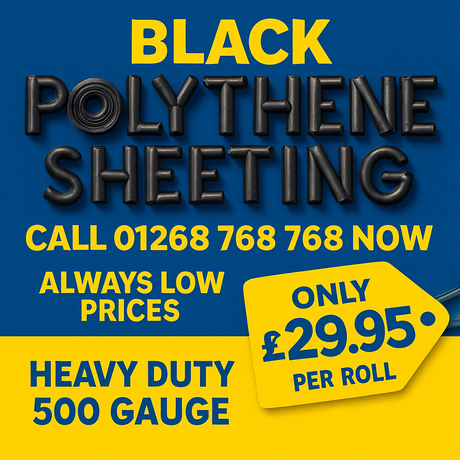 Black Polythene Sheeting: Heavy-Duty Protection for Just £29.95