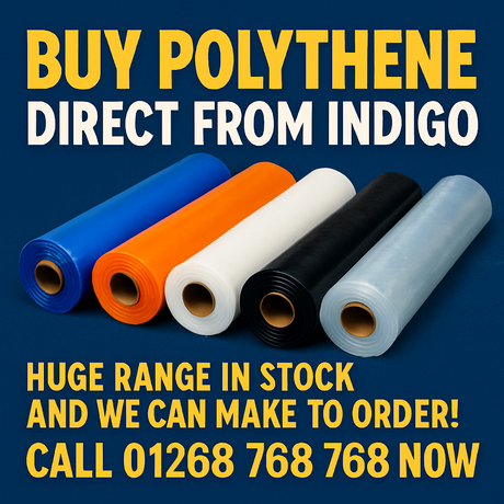polythene sheeting rolls sheet plastic supplier manufacturer flame fire retardant uk