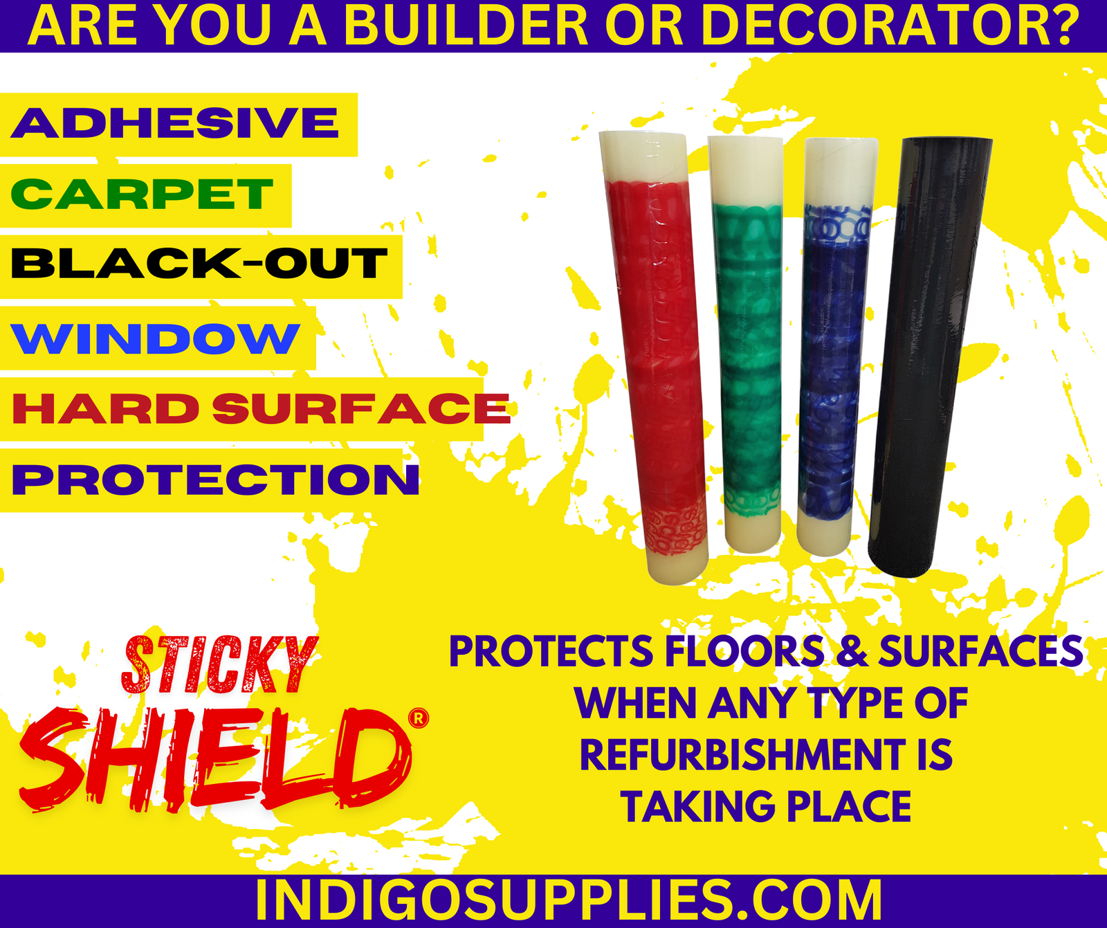 self adhesive carpet protection film