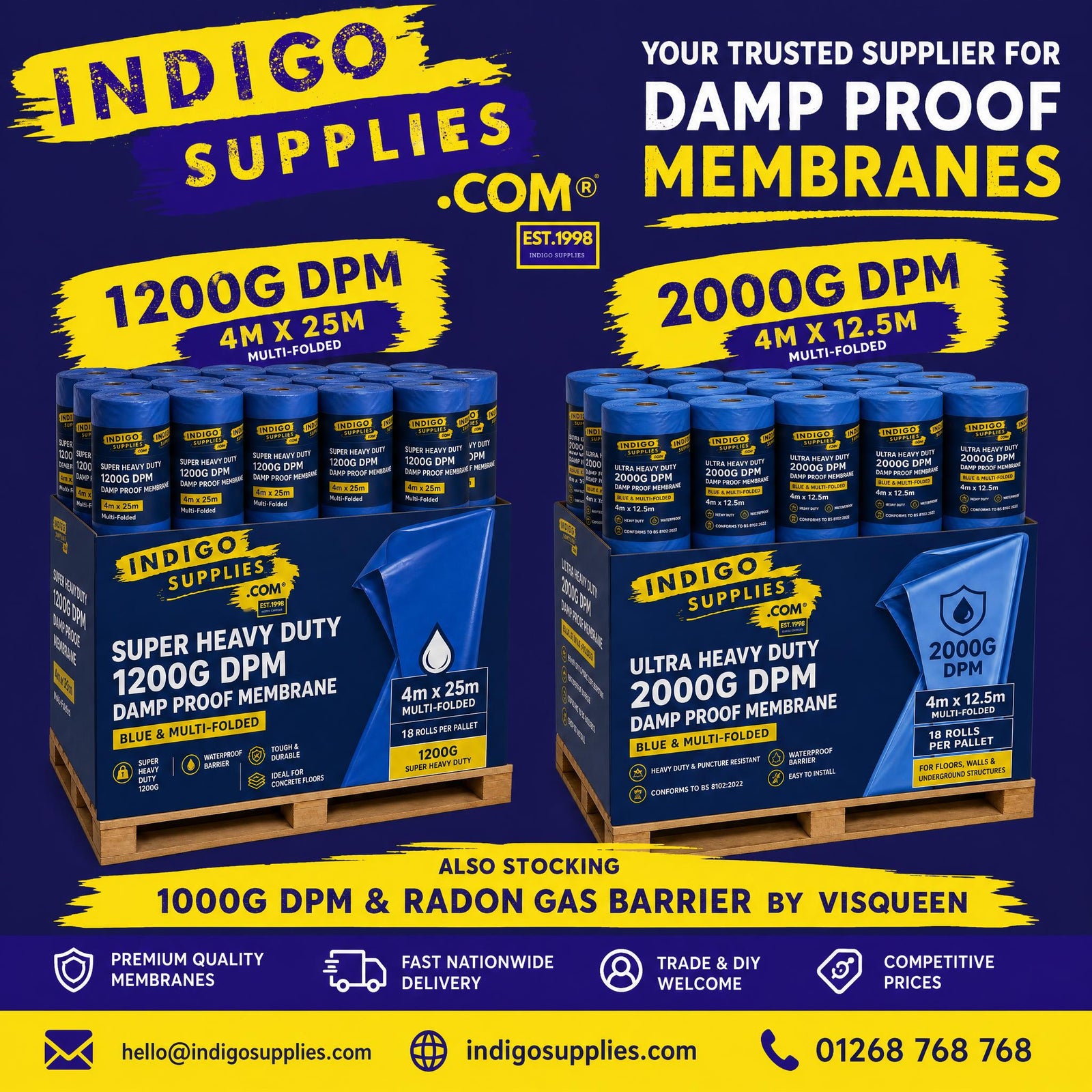 dpm damp proof membrane 1200g 2000g polythene sheeting uk essex