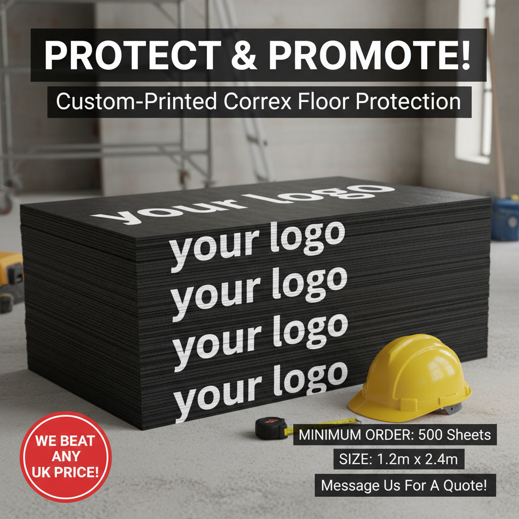 printed correx floor protection essex uk