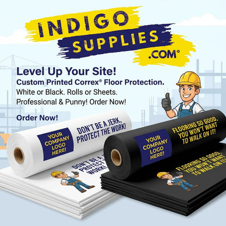 Custom Printed Correx Floor Protection for Professional Builders