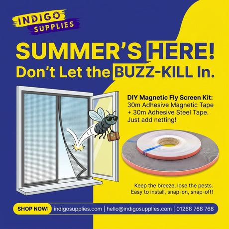 magentic fly screen tape kit diy secondary glazing uk