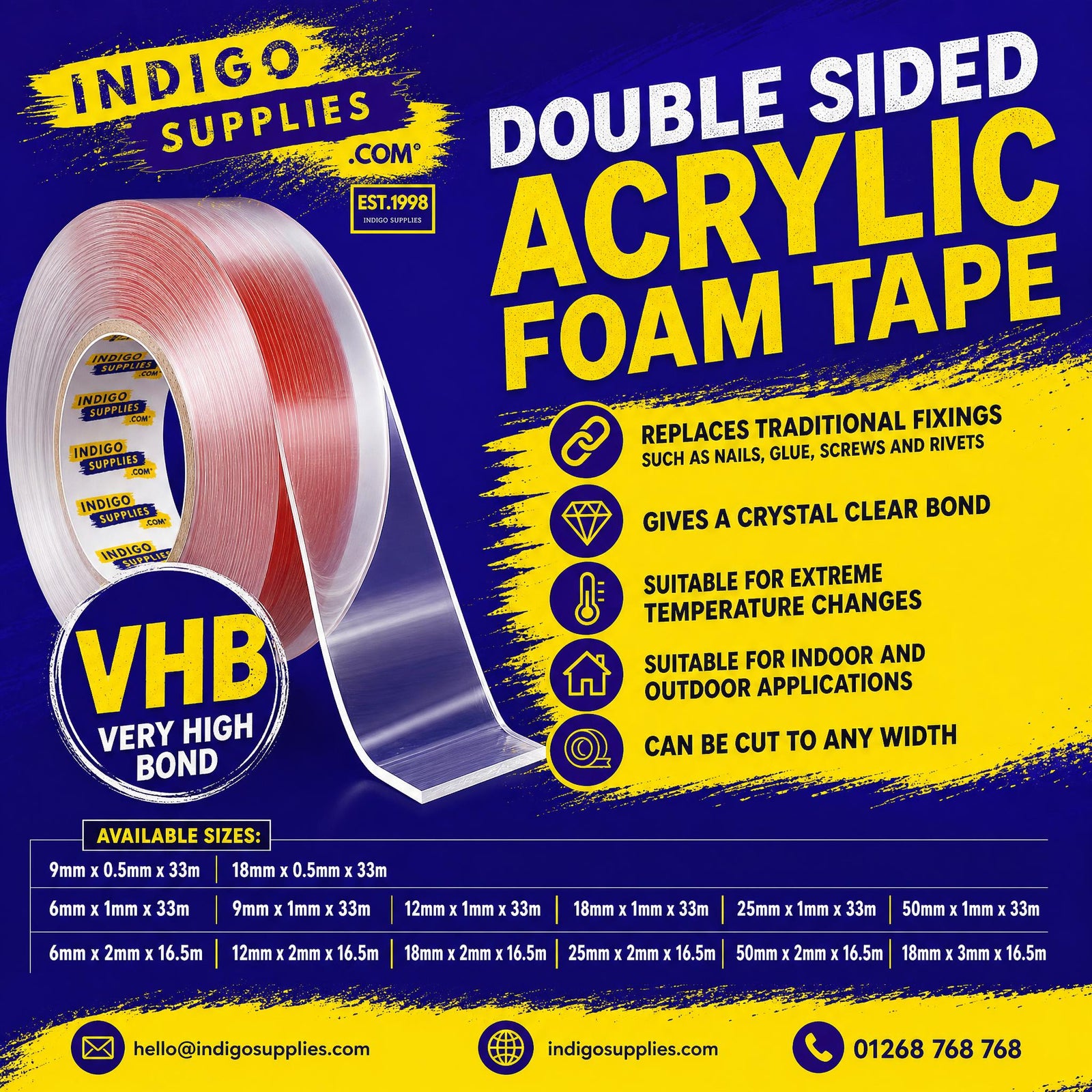 Clear VHB Foam Tape: The Strongest Bond You Can't See