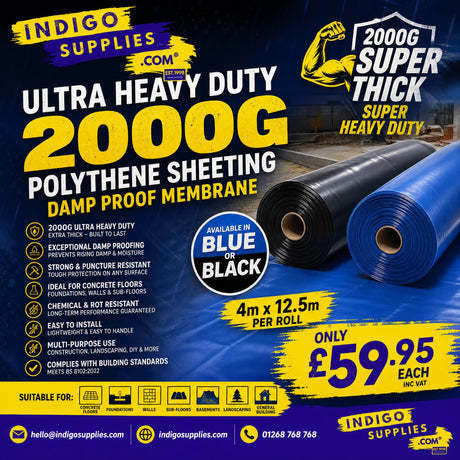 1200g 2000g dpm damp proof membrane polythene sheeting uk essex