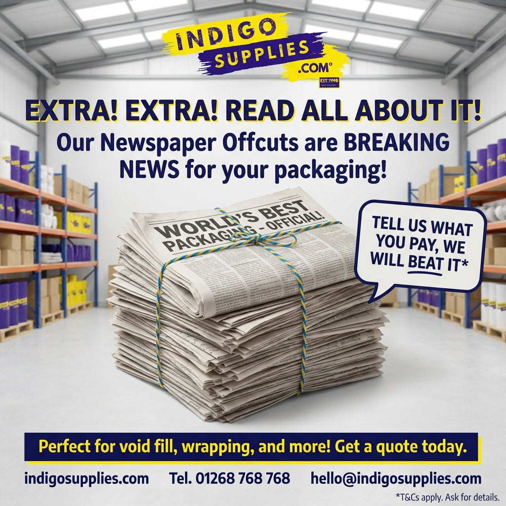 newspaper offcuts for packing essex uk
