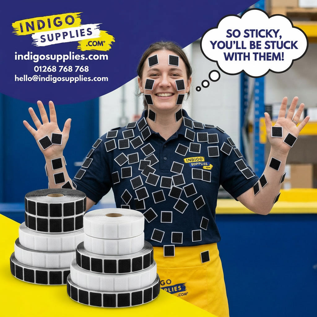 hook and loop self adhesive squares tabs uk essex