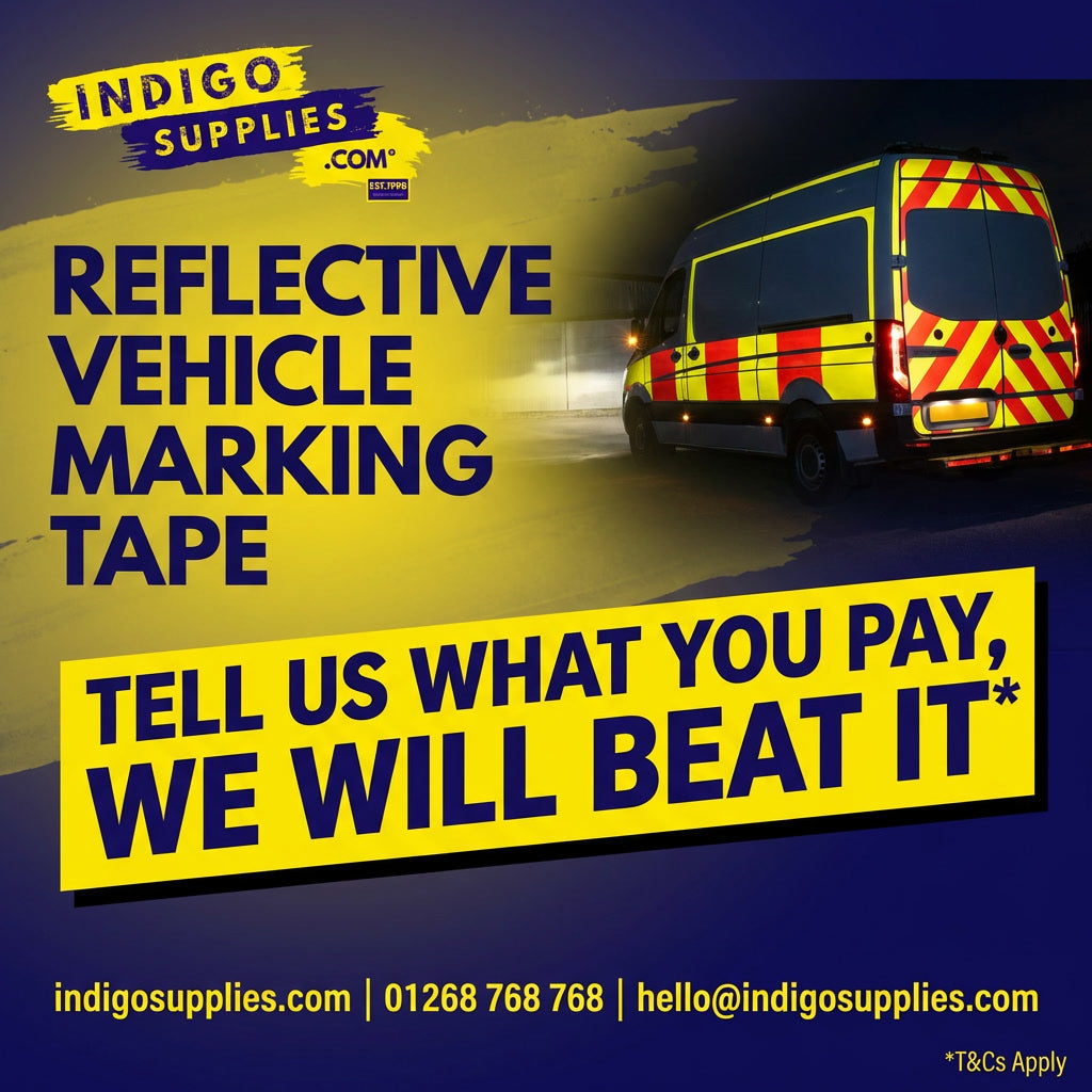 reflective adhesive vehicle marking tape and sheeting