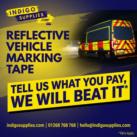 reflective adhesive vehicle marking tape and sheeting