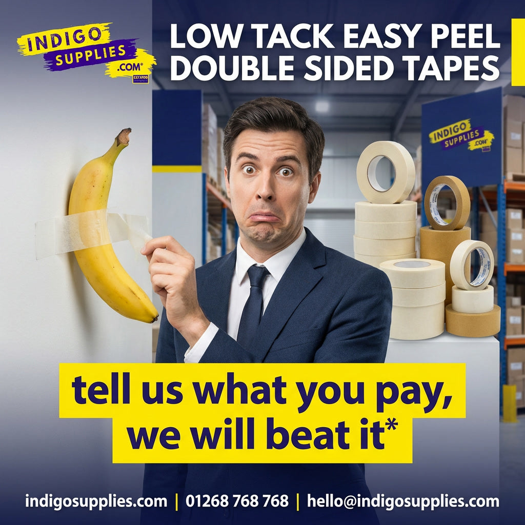 double sided low tack peelable self adhesive tapes uk