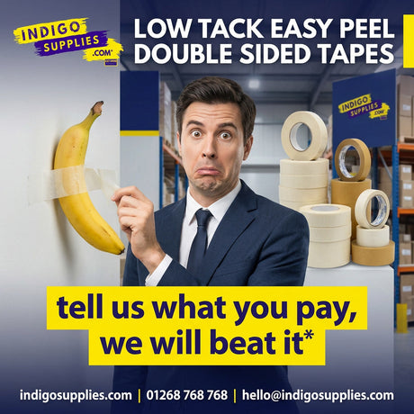 double sided low tack peelable self adhesive tapes uk
