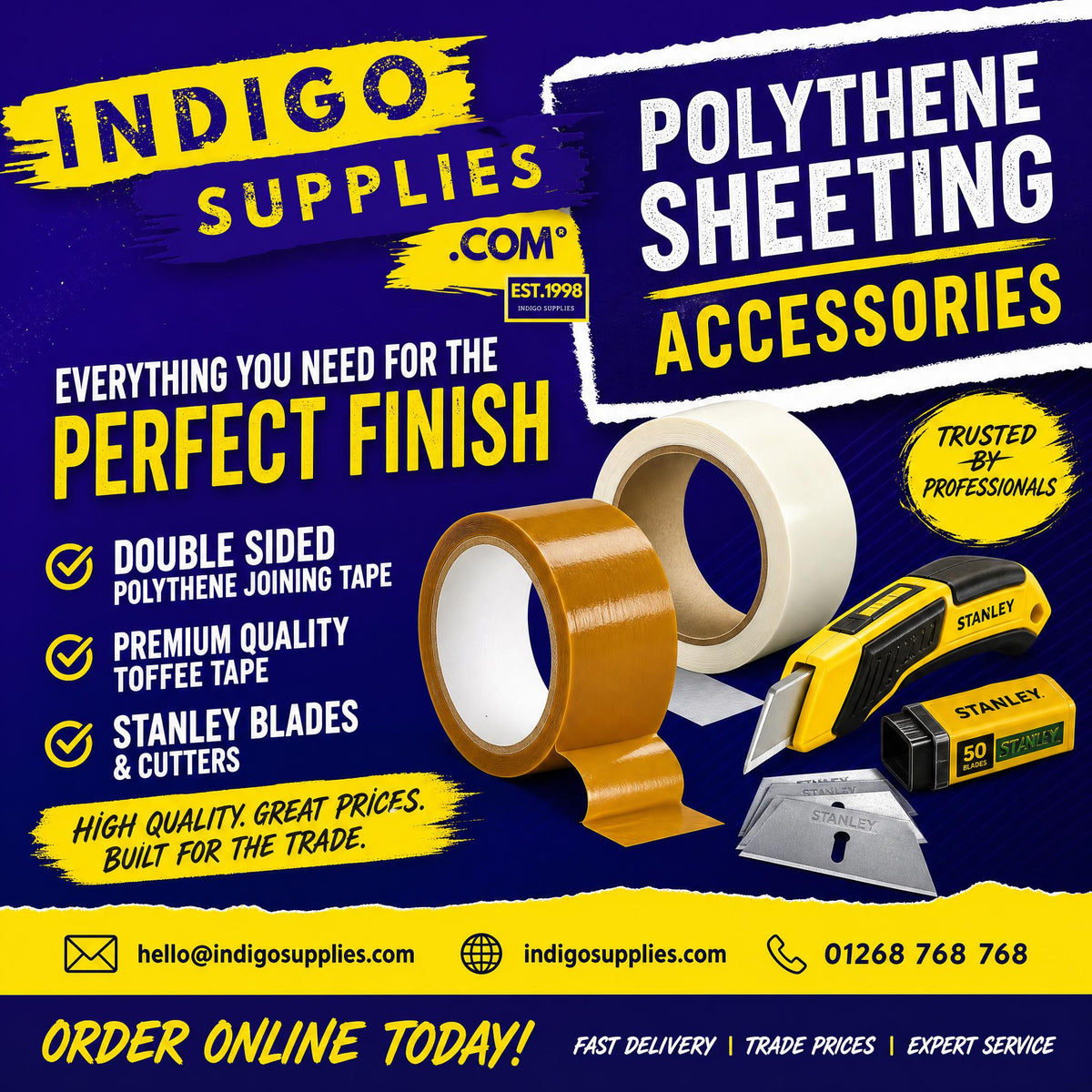 polythene sheeting rolls accessories