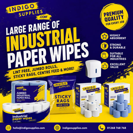 industrial paper wipes rags sticky lint free jumbo centre feed dispenser uk essex