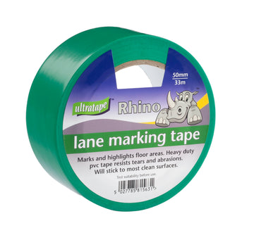 Rhino Self Adhesive Line Marking Tape 50mm x 33m - Indigo Supplies Ltd