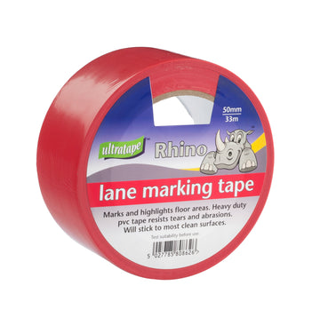 Rhino Self Adhesive Line Marking Tape 50mm x 33m - Indigo Supplies Ltd