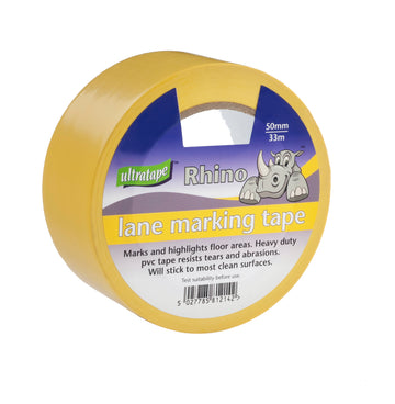 Rhino Self Adhesive Line Marking Tape 50mm x 33m - Indigo Supplies Ltd