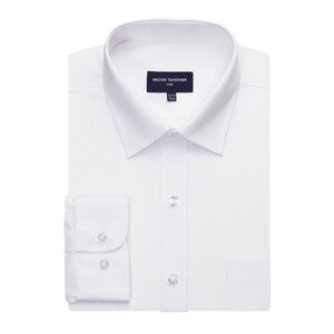 Brook Taverner 7742A Juno Mens Long Sleeve Shirt White - Indigo Supplies Ltd