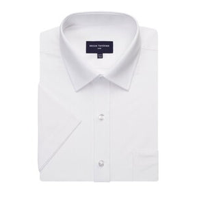 Brook Taverner 7743A Vesta Short Sleeved Shirt White - Indigo Supplies Ltd