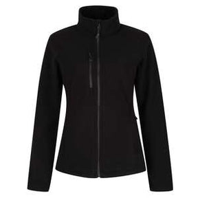 Regatta TRF628 Honestly Made Recycled Full Zip Fleece Ladie's Black - Indigo Supplies Ltd